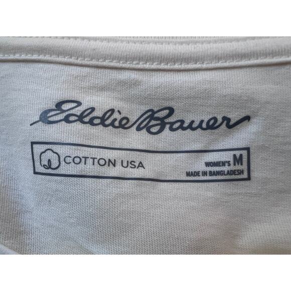 Eddie Bauer Top Womens Size Medium Mountain Camping Outdoor Print T-Shirt NEW - Picture 3 of 12